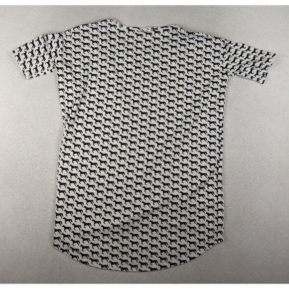 LuLaRoe Women's Top Irma Tunic T-Shirt Black & White Unicorn Print Size XXS - Picture 13 of 13